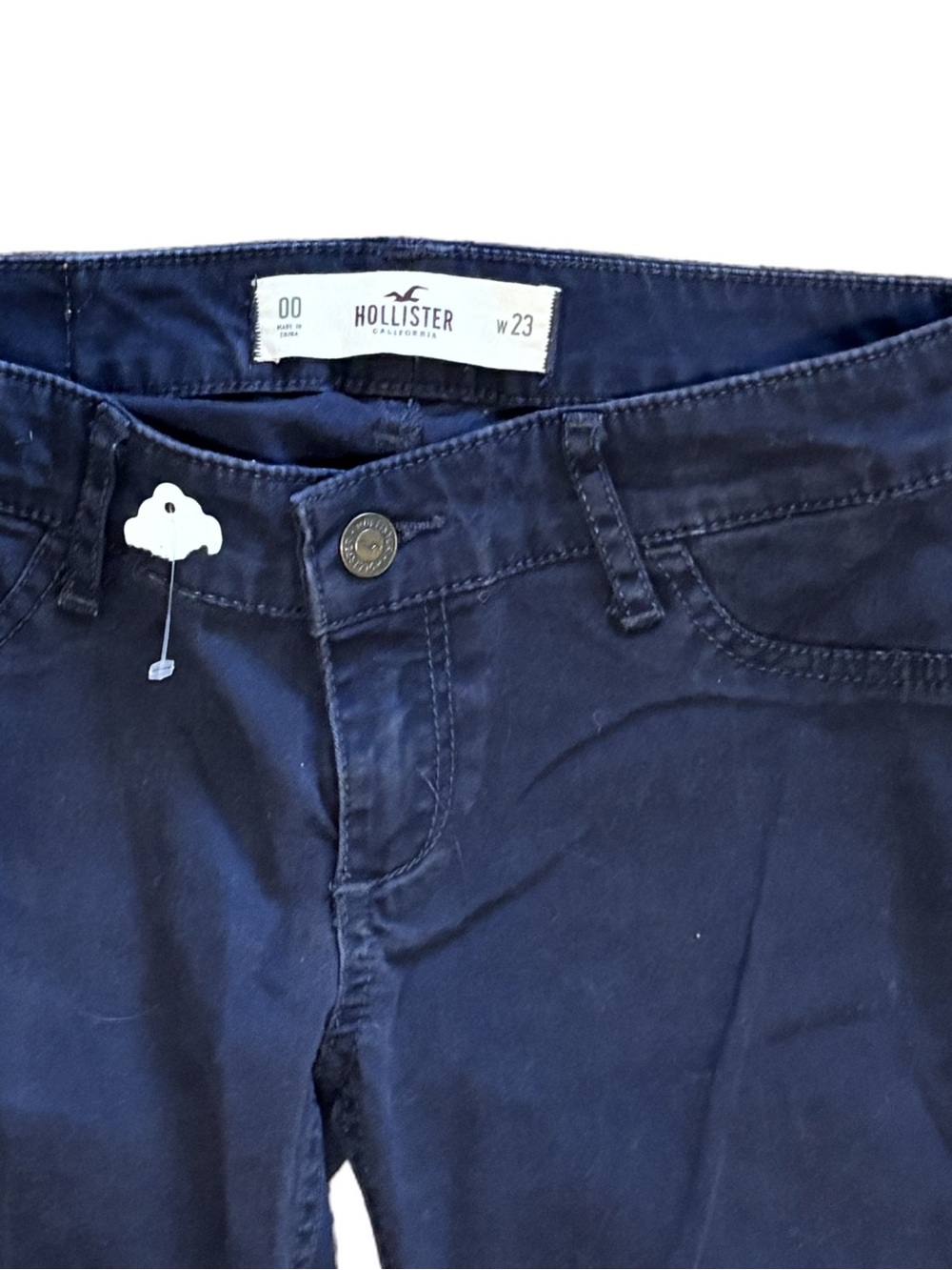 NWT Hollister Skinny Jeans - Dark Wash Navy - 23/ 00 - Picture 4 of 4